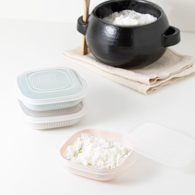 Recopo(レコポ) 冷凍ご飯をふっくら解凍 3色セット